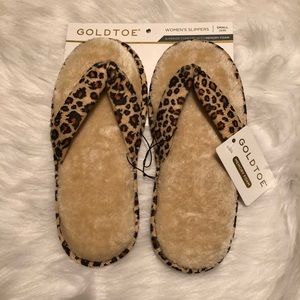 Memory Foam Leopard Print Women’s Slippers